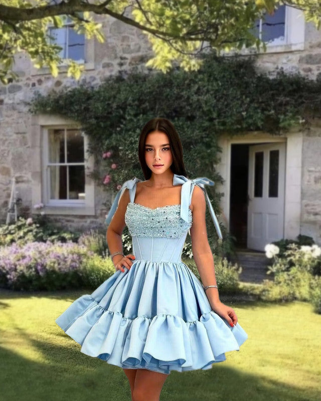 blue satin ruffle dress Kimber Floral Ruffle Maxi Dress  Shop American Threads Boutique Blue / S