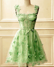 Load image into Gallery viewer, Sage Green Homecoming Dress 2024
