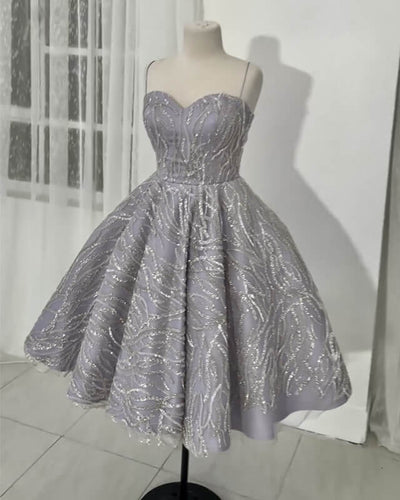 Silver Homecoming Dress 2024