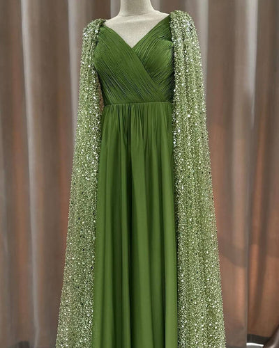 Moss Green Prom Dress 2024