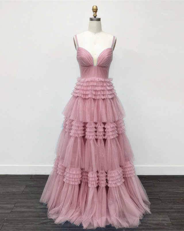 Dusty Pink Prom Dress 2024