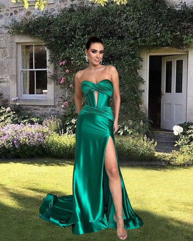 Dark Green Prom Dress 2025
