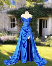 Load image into Gallery viewer, Royal Blue V Neck Dress
