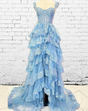 Load image into Gallery viewer, Vintage Blue Prom Dresses 2024
