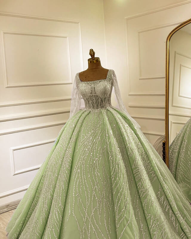 green emerald velvet dress Zapaka Women A Line Dusty Sage Bridesmaid Dress with Slit Cold Shoulder Jacquard Wedding Party Dress, Dusty Sage / US2 main image 1
