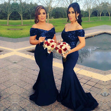 Load image into Gallery viewer, navy-blue-bridesmaid-dresses
