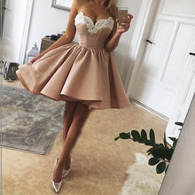 Load image into Gallery viewer, nude pink homecoming dresses
