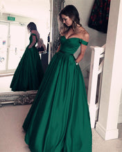 Load image into Gallery viewer, Dark-Green-Prom-Dresses
