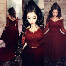 Load image into Gallery viewer, Burgundy Prom Dress
