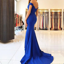 Load image into Gallery viewer, Mermaid V Neck Prom Dresses Off The Soulder
