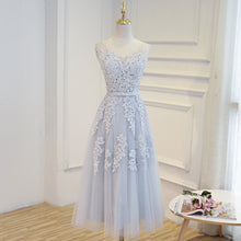 Load image into Gallery viewer, Elegant Lace Appliques Tea Length Bridesmaid Party Dresses-alinanova
