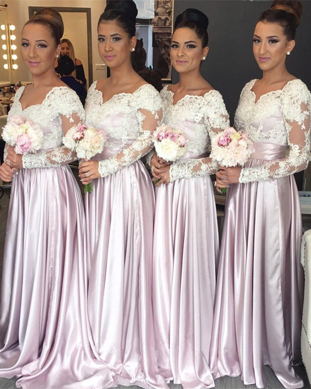 Modest Bridesmaid Dresses With Sleeves