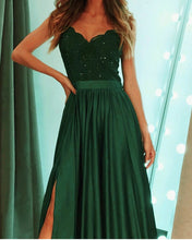 Load image into Gallery viewer, Dark Green Prom Long Dresses 2020
