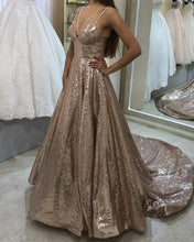 Load image into Gallery viewer, Rose Gold Prom Dresses 2019
