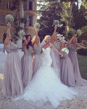 Load image into Gallery viewer, Luxurious Sequin Beaded Tulle Bridesmaid Dresses
