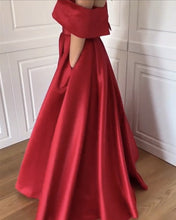Load image into Gallery viewer, Long Red Wedding Dresses Off The Shoulder
