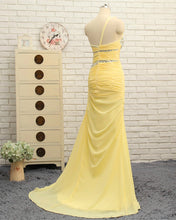 Load image into Gallery viewer, One Shoulder Sheath Prom Dresses Sequin Beaded
