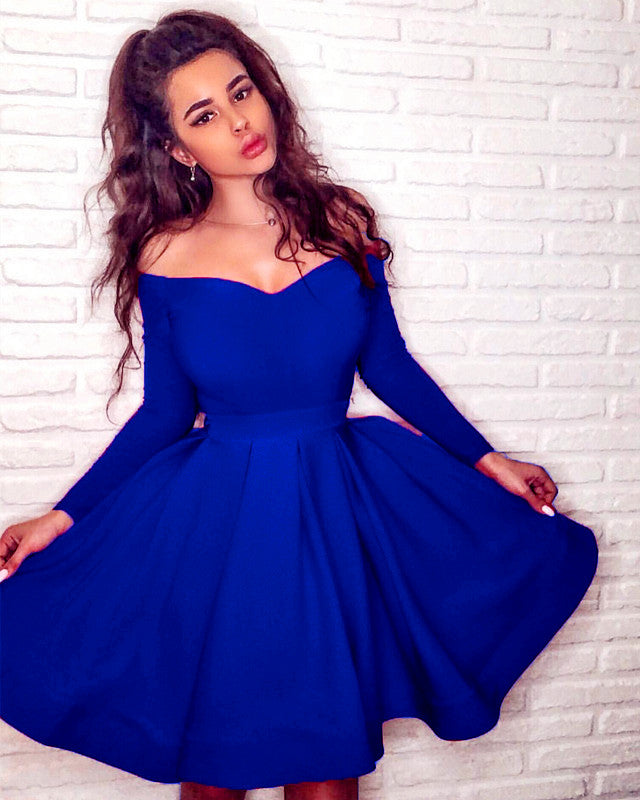Long Sleeves Homecoming Dress For Semi Formal Occasions – alinanova