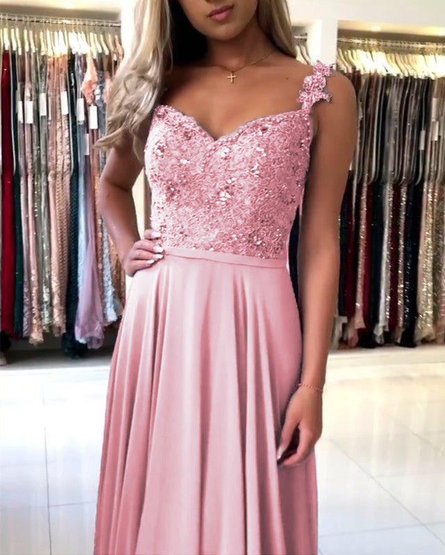 Long Chiffon Bridesmaid Dresses V Neck Lace Beaded Long Chiffon Bridesmaid Dresses V Neck Lace Beaded