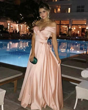 Load image into Gallery viewer, Long-Prom-Dresses-Baby-Pink-Evening-Party-Gowns-For-Weddings
