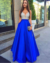 Load image into Gallery viewer, Royal Blue Evening Dresses
