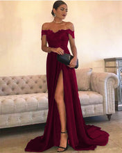 Load image into Gallery viewer, Burgundy Prom Dresses 2021
