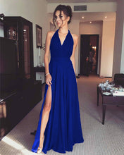 Load image into Gallery viewer, Royal Blue Bridesmaid Dresses Chiffon
