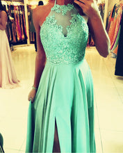Load image into Gallery viewer, Mint Bridesmaid Dresses Long
