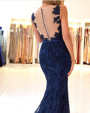 Load image into Gallery viewer, Nude-Back-Prom-Dresses
