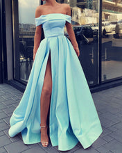 Load image into Gallery viewer, Light Blue Prom Dresses 2019 Sexy

