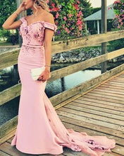 Load image into Gallery viewer, Dusty Pink Bridesmaid Dresses Mermaid
