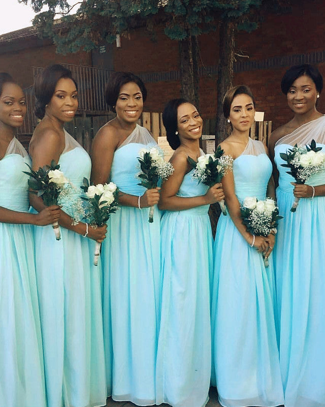 azura bridesmaid dresses Turquoise Bridesmaid Dresses Long Bridesmaid Dresses Long One Shoulder  Bridesmaid Dresses,FS076 main image 1