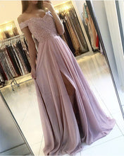 Load image into Gallery viewer, Pink Bridesmaid Dresses Lace Appliques
