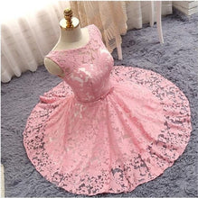 Load image into Gallery viewer, A Line Lace Prom Homecoming Dresses Short
