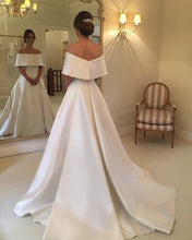 Load image into Gallery viewer, Sexy Wedding Gowns Satin Off The Shoulder
