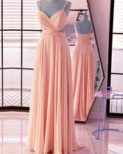 Load image into Gallery viewer, Peach Pink Prom Dresses Chiffon
