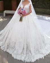 Load image into Gallery viewer, Lace Wedding Dress Ball Gown
