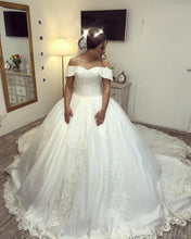 Load image into Gallery viewer, Organza Wedding Ball Gown
