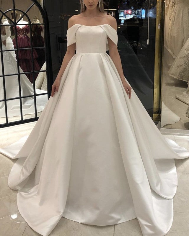 Princess Satin Wedding Dress