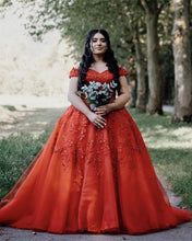 Load image into Gallery viewer, Red Prom Dresses Princess

