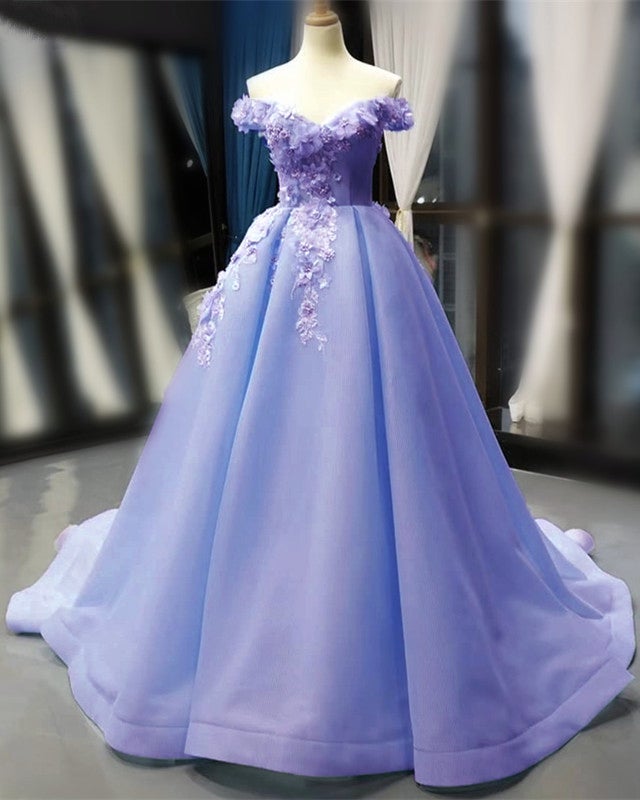 Lavender Prom Dresses Ball Gown