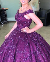 Load image into Gallery viewer, Purple Quinceanera Dresses
