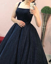 Load image into Gallery viewer, Ball Gown Sequin Dresses Prom Spaghetti Straps
