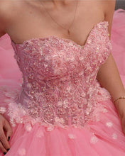 Load image into Gallery viewer, Ball Gown Sweetheart Dresses With 3D Flowers
