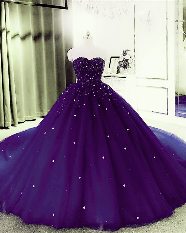fitted lace wedding dress Ball Gown Sweetheart Quinceanera Dresses Lace Beaded
