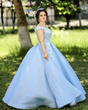 Load image into Gallery viewer, Baby Blue Quinceanera Dresses Ball Gowns
