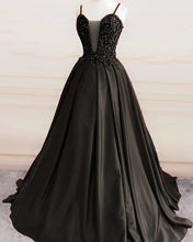 Load image into Gallery viewer, Black Prom Ball Gown Dresses
