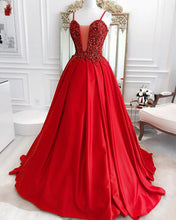 Load image into Gallery viewer, Red Prom Ball Gown Dresses
