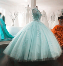 Load image into Gallery viewer, Blue Quinceanera Dresses 2019
