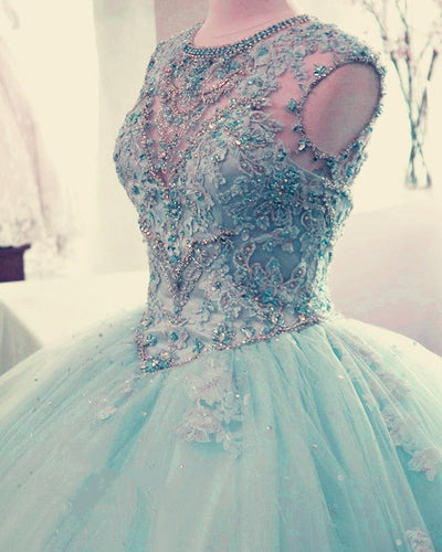 Elegant Light Blue Quinceanera Dresses